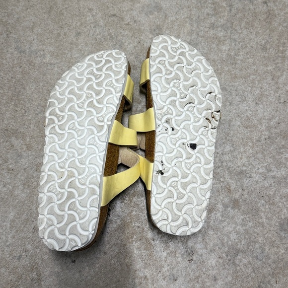Birkenstock Yellow Birki Sandal Size 8 Woman 6 Man - Picture 6 of 6